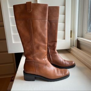 Steve Madden Light Brown Caramel Zip Up Riding Boots